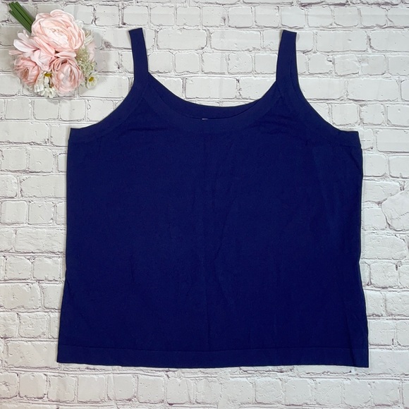 Talbots Tops - Talbots Navy Blue Tank Top
